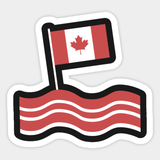 Funny Canadian Bacon Sticker